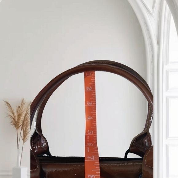 Longchamp Boston Bag Caramel Brown Patent Leather - Picture 17 of 17